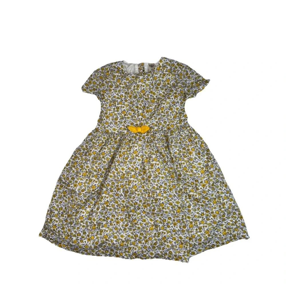 Oshkosh b'gosh Girls Floral Yellow and White‎ Kids Dress 5T